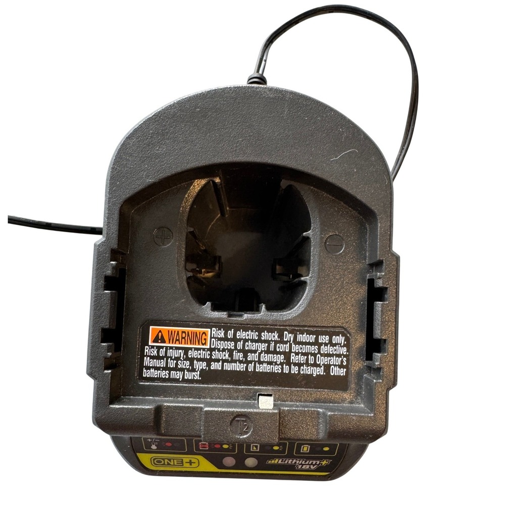 Ryobi ONE+ 18V Lithium+ Battery Charger P118B 140350006 Black - Picture 4 of 6